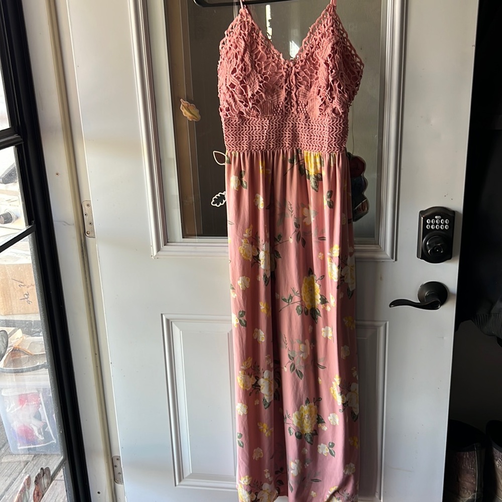 Floral dress worn one time.
